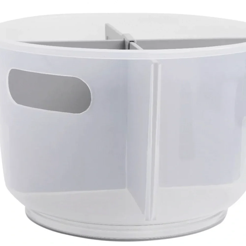 Madesmart divided bath tote frost/gray